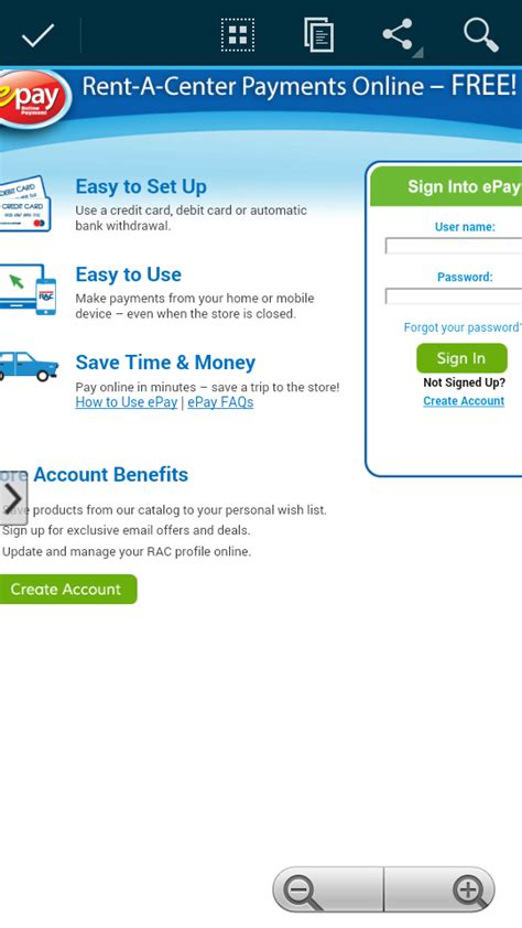 Rent-a-center online payment login - Trust Rent-A-Center in Denver, CO for the Top Brands. Our appliances, computers, furniture, smartphones, and electronics are from top brands such as Whirlpool, Ashley Furniture, Samsung, LG, HP, and Maytag, and they come with the support of our Worry-Free Guarantee. Plus, delivery and set-up are on us, and we'll service your product if ...